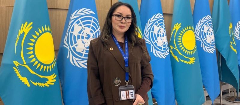 Лицейіміздің көркем еңбек пәні мұғалімі Мулкубаева Мариям Ембергеновна Қазақстандық Хатшылық ЮНЕ (2)